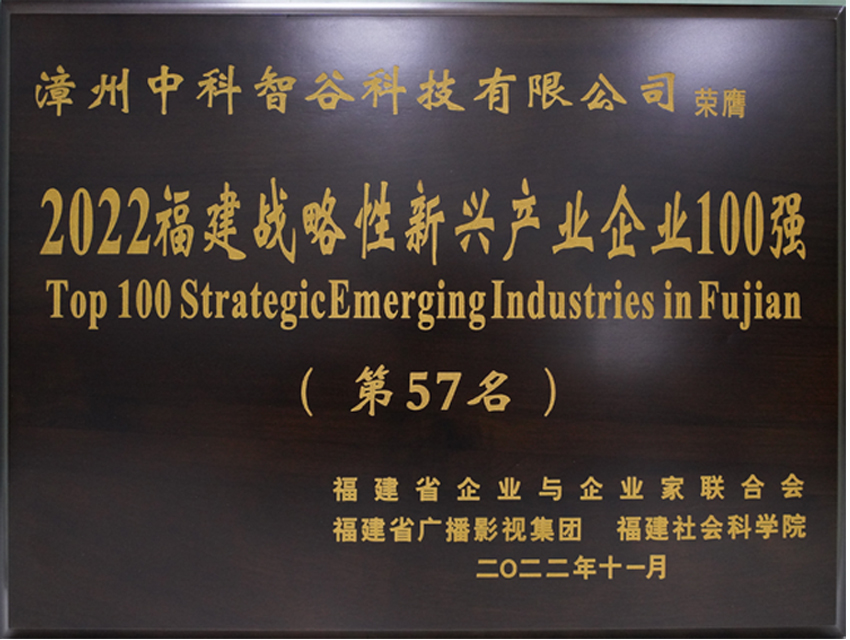 福建戰(zhàn)略性新興企業(yè)100強
